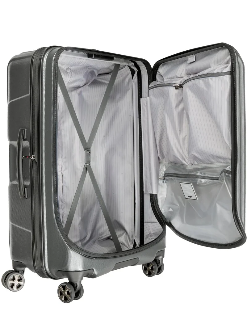 DELSEY Paris 70 Cruise 70 Cm Hardcase 4-Double Wheeled Check-In Luggage Trolley Case - Platinum  | Best Price UAE